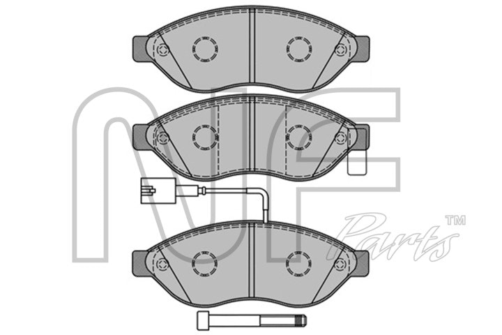 NF PARTS Комплект тормозных колодок, дисковый тормоз NF0012931